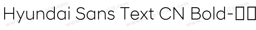 Hyundai Sans Text CN Bold字体转换